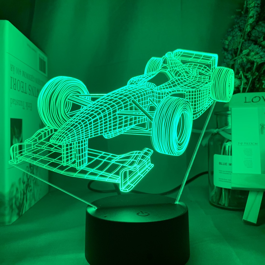 F1 Formula 1 araba yarışı 3d I - Floating Nightstand With Led Light incelemesi ve fiyatı