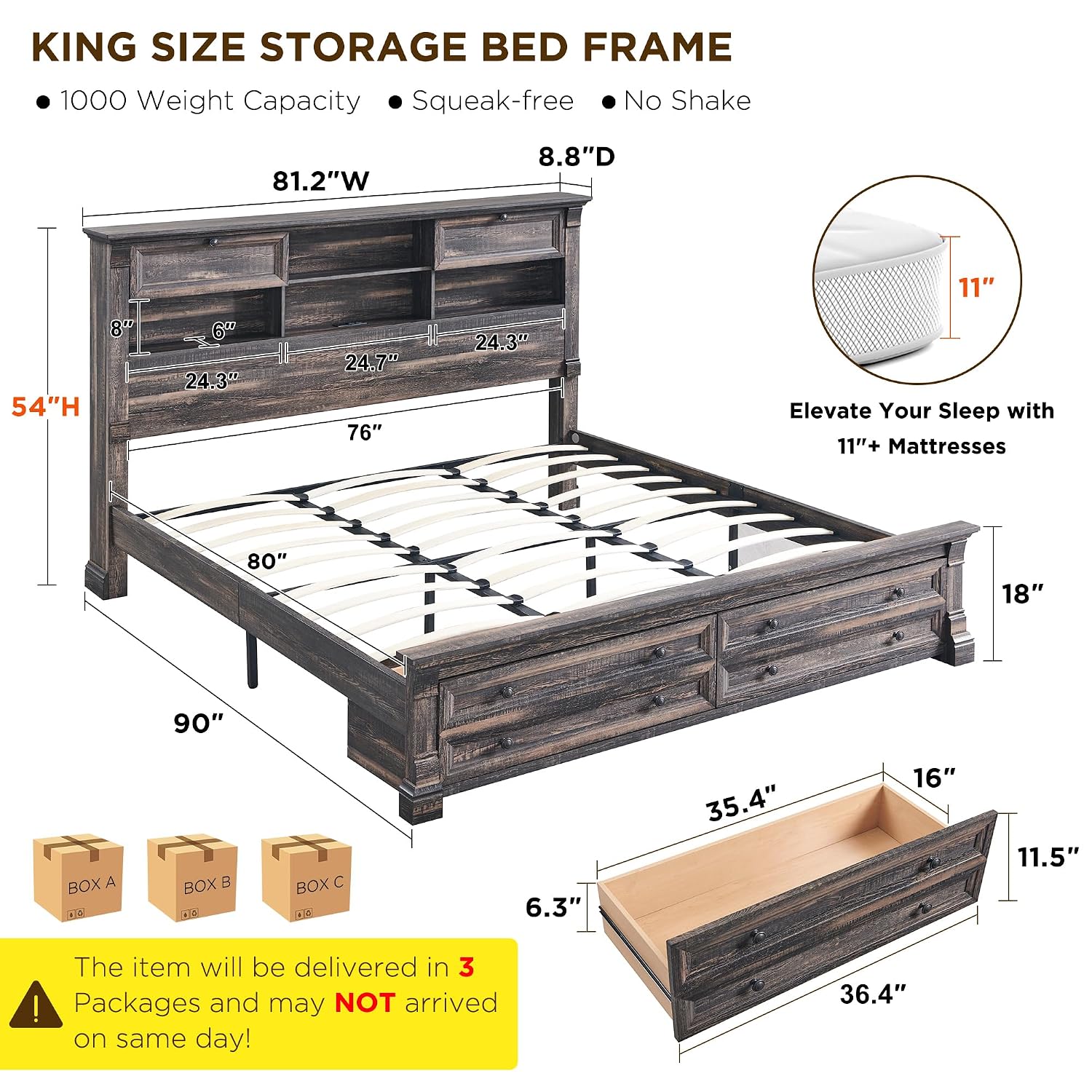 King Size Yatak Çerçevesi 54
