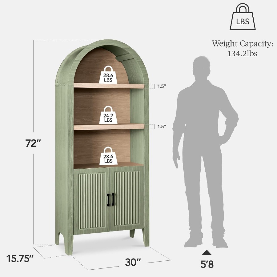 72 inç yüksekliğinde, kemerli  - Storage incelemesi ve fiyatı
