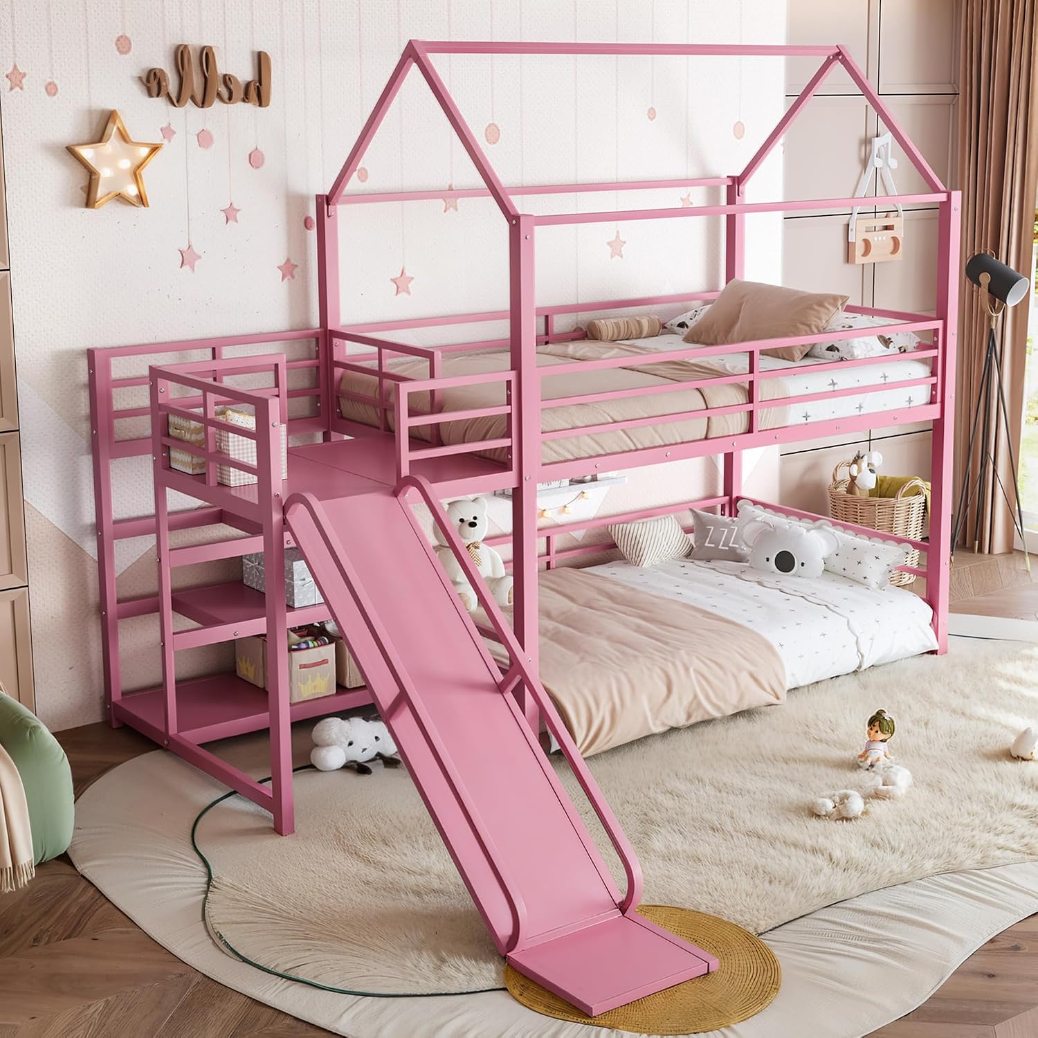 Kaydıraklı ve Depolama Alanlı  - Bunk Bed With Stairs And Slide incelemesi ve fiyatı