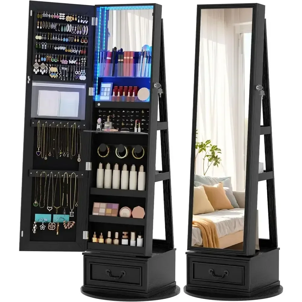 360 °   Döner Mekanizmalı, Kil - Full Length Mirror Jewelry Armoire incelemesi ve fiyatı