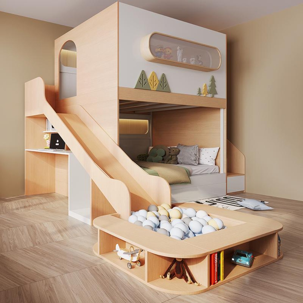 Uzay Kapsülü Tasarımlı, Kaydır - Bunk Bed With Stairs And Slide incelemesi ve fiyatı