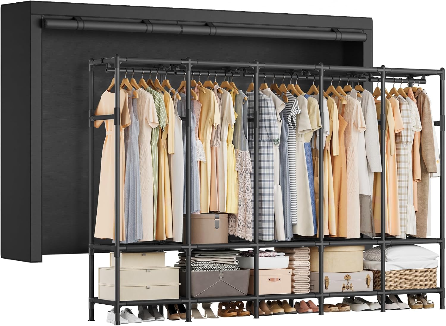 Taşınabilir Gardırop Dolabı 83 - Wardrobe Closet Portable Fabric Cover incelemesi ve fiyatı