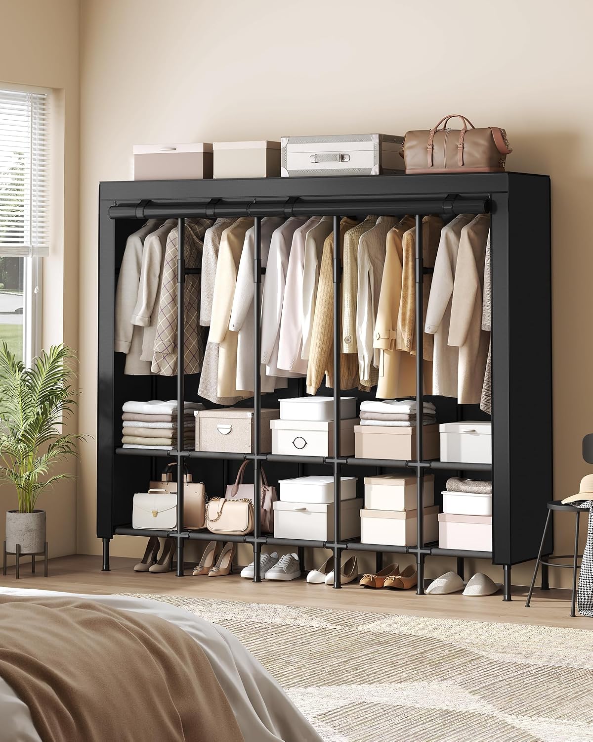 Taşınabilir Gardırop Dolabı 83 - Wardrobe Closet Portable Fabric Cover incelemesi ve fiyatı
